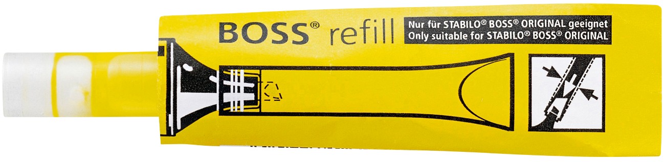 STABILO BOSS ORIGINAL refill Nachfüllung für Textmarker Gelb 070/24