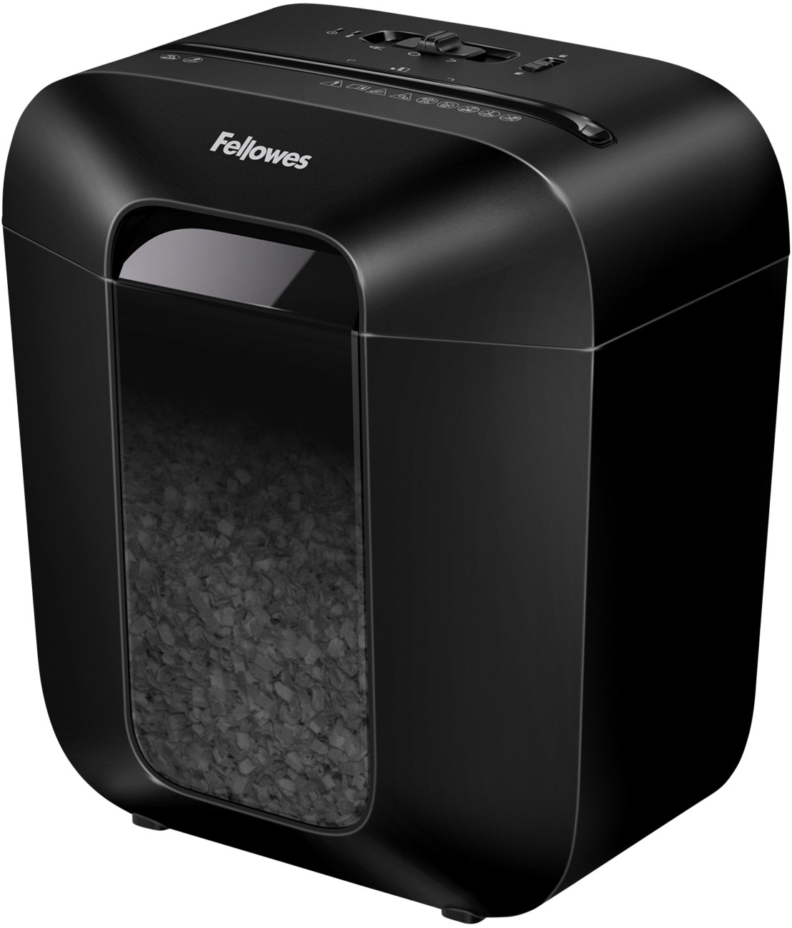 Fellowes Manuell POWERSHRED Aktenvernichter 6 Blatt Minischnitt Sicherheitsstufe LX25M