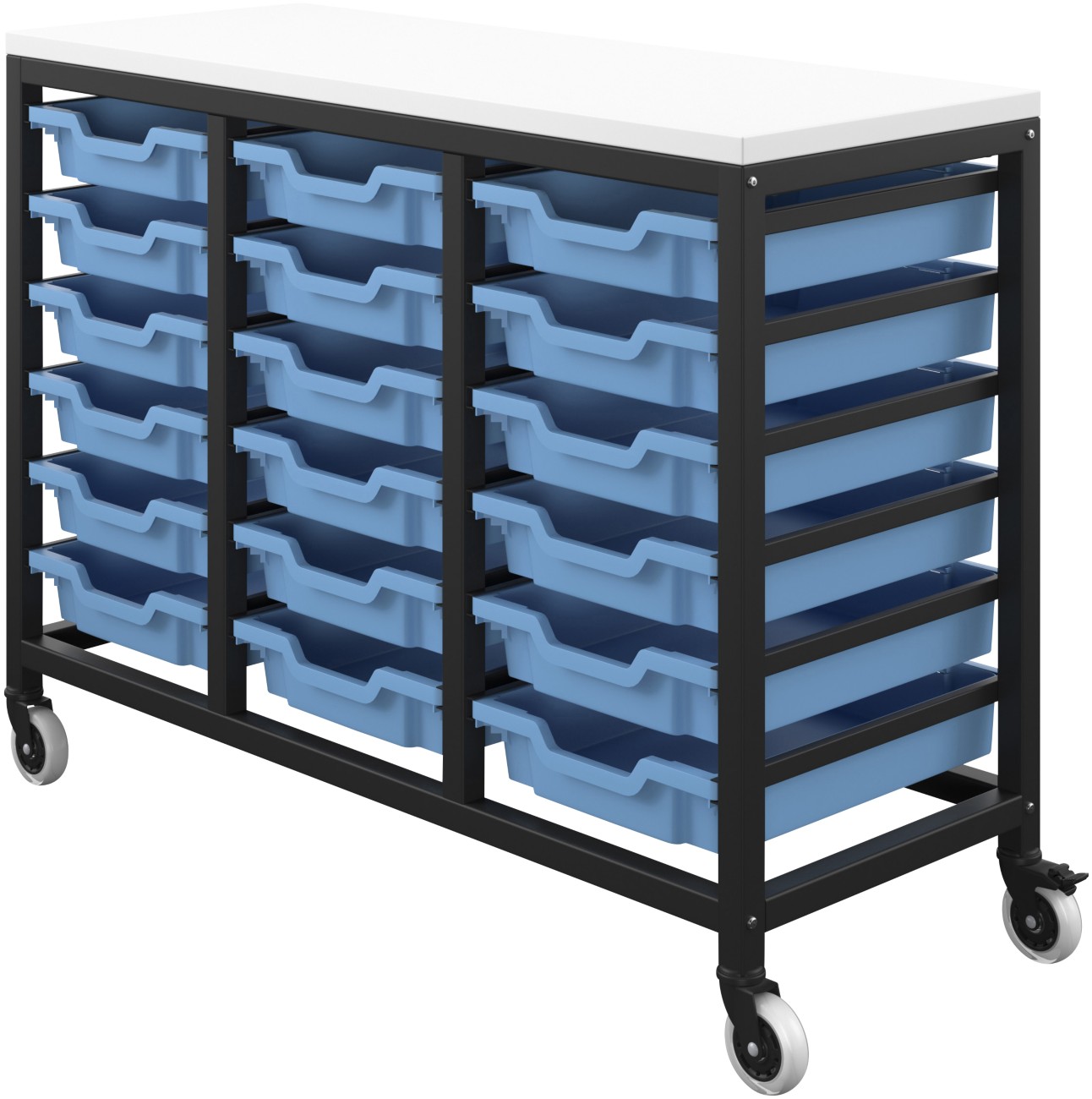 Titan Storage Unit Pp (Polypropylene) Blue 1,106 X 438 X 795 Mm