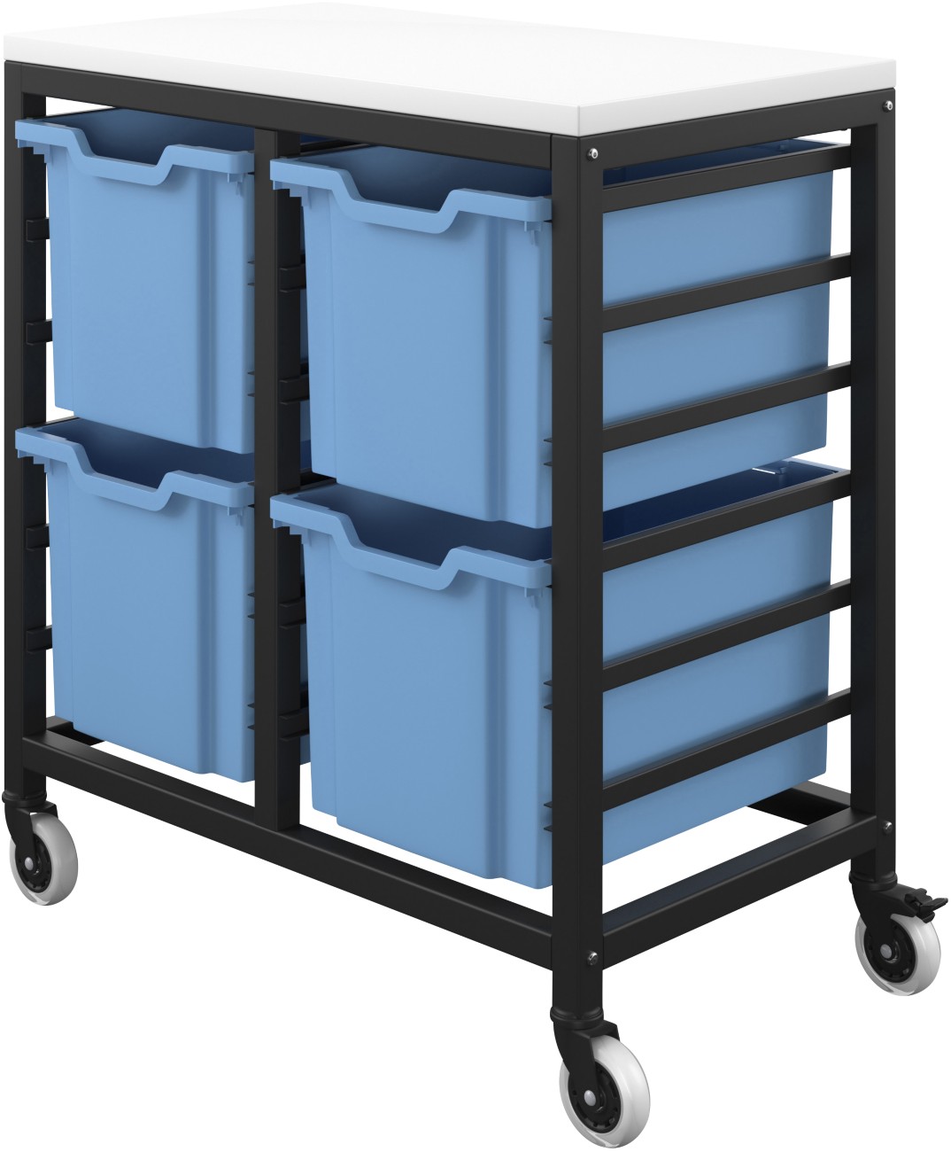 Titan Storage Unit Pp (Polypropylene) Blue 748 X 438 X 795 Mm