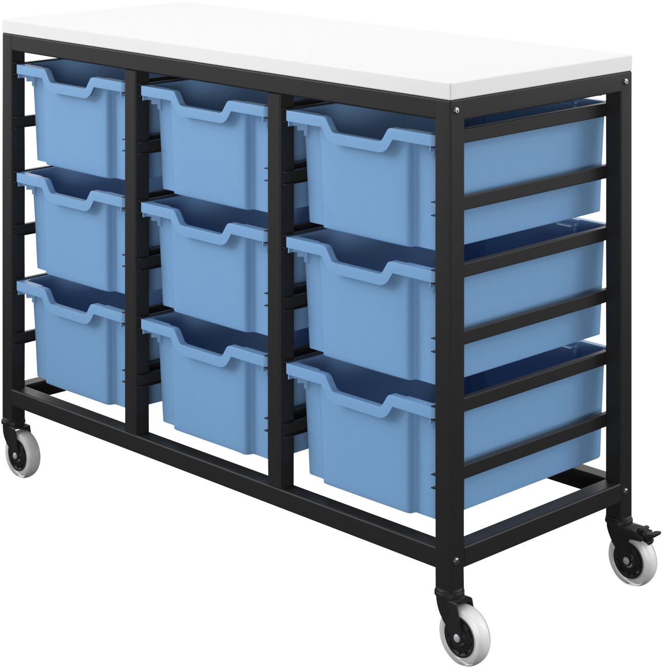 Titan Storage Unit Pp (Polypropylene) Blue 1,106 X 438 X 795 Mm