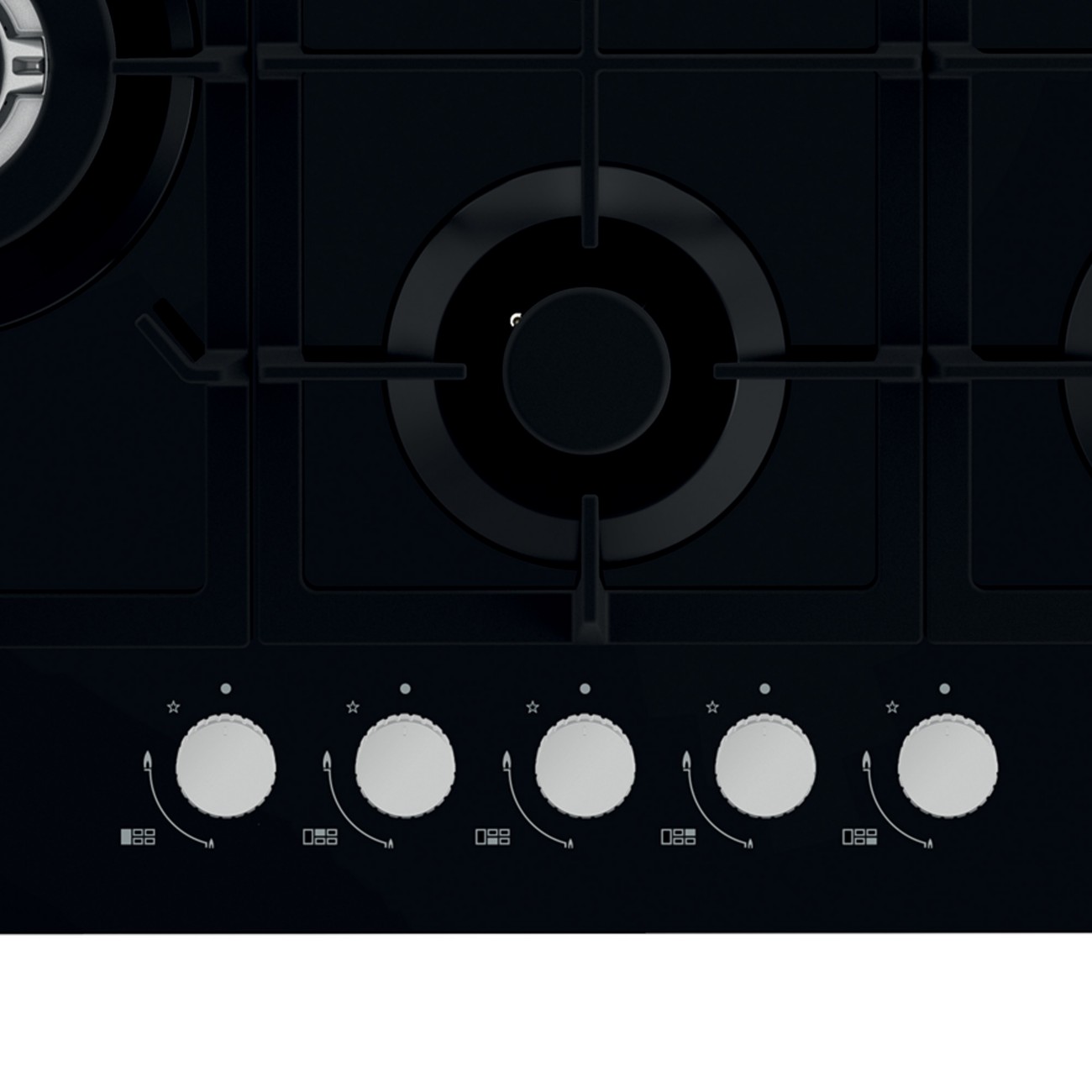 Statesman GH175GB Gas Hob 5 Burners Black Glass - Image 6