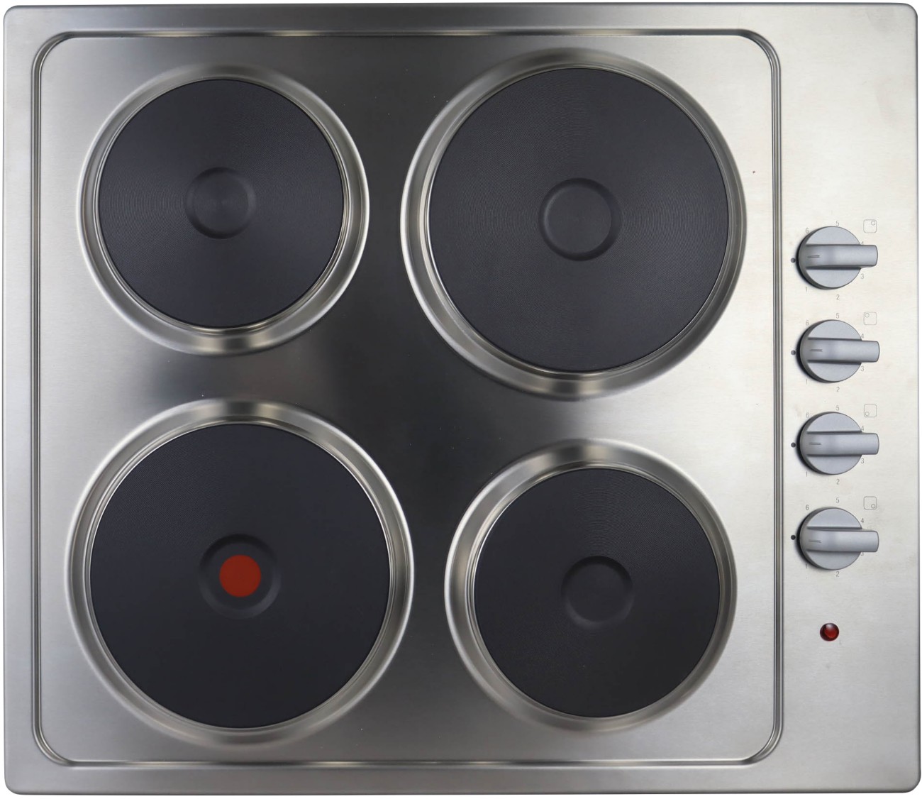 Statesman 60Cm 4 Plate Electrical Hob Stainless Steel