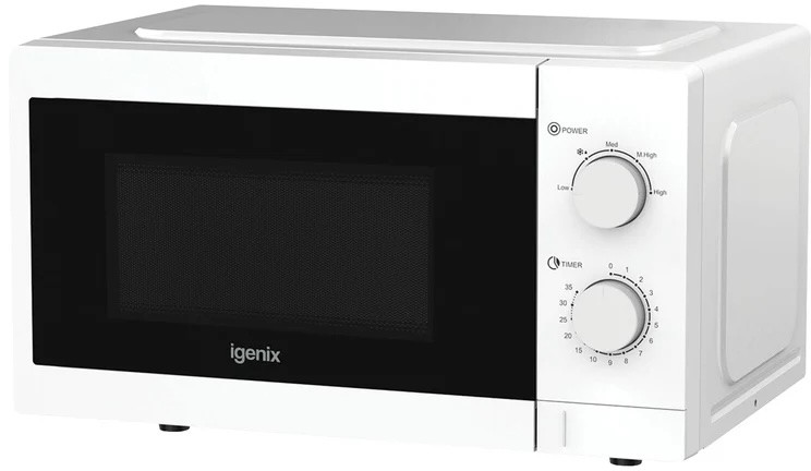 Igenix 20L 800W Manual Microwave White