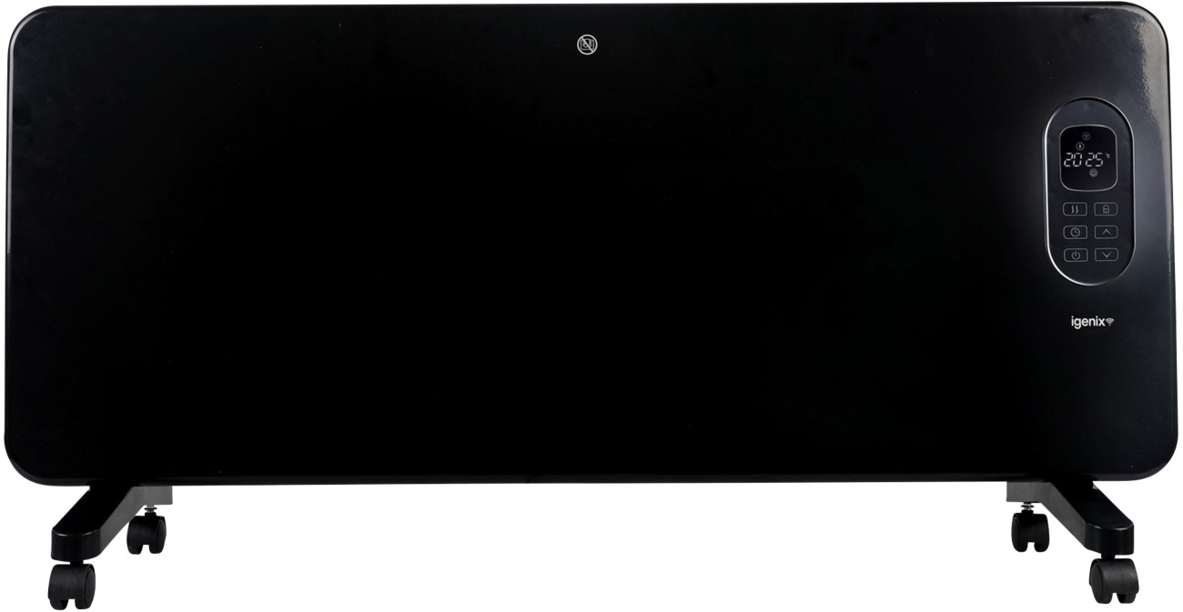 Igenix 2Kw Smart Panel Heater With 24Hr Timer Black