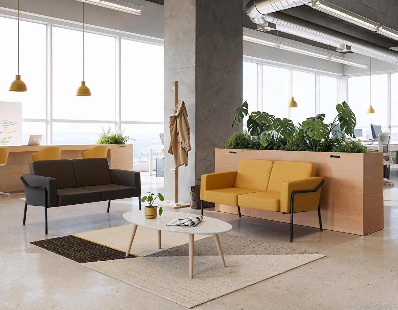 Medso Classic Doppelsitziges Sofa 2-Sitzer 125 x 747 x 74 mm Grau Outdoor