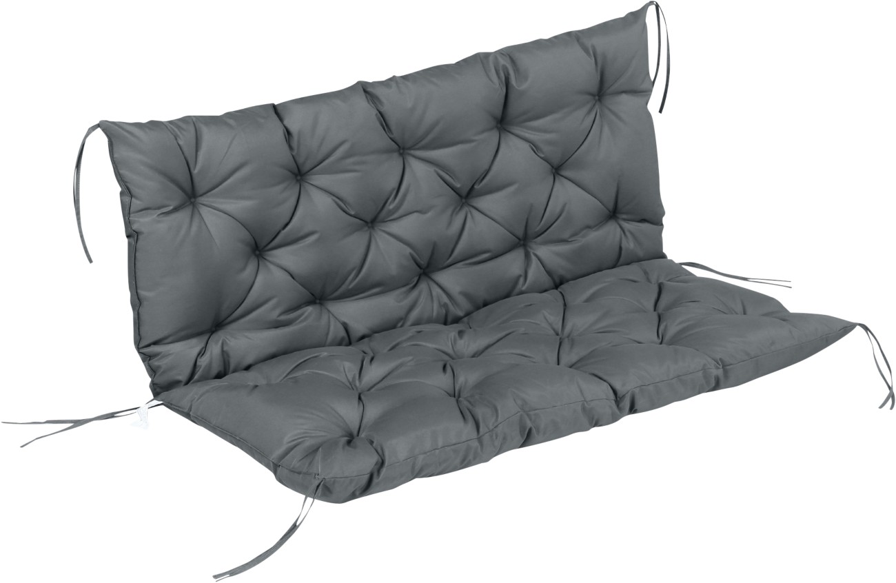 Outsunny Unisex Dark Grey Garden Bench Cushion Seater Swing Chair Seat Pad For Indoor & Outdoor Use In Size 2 - Image 9