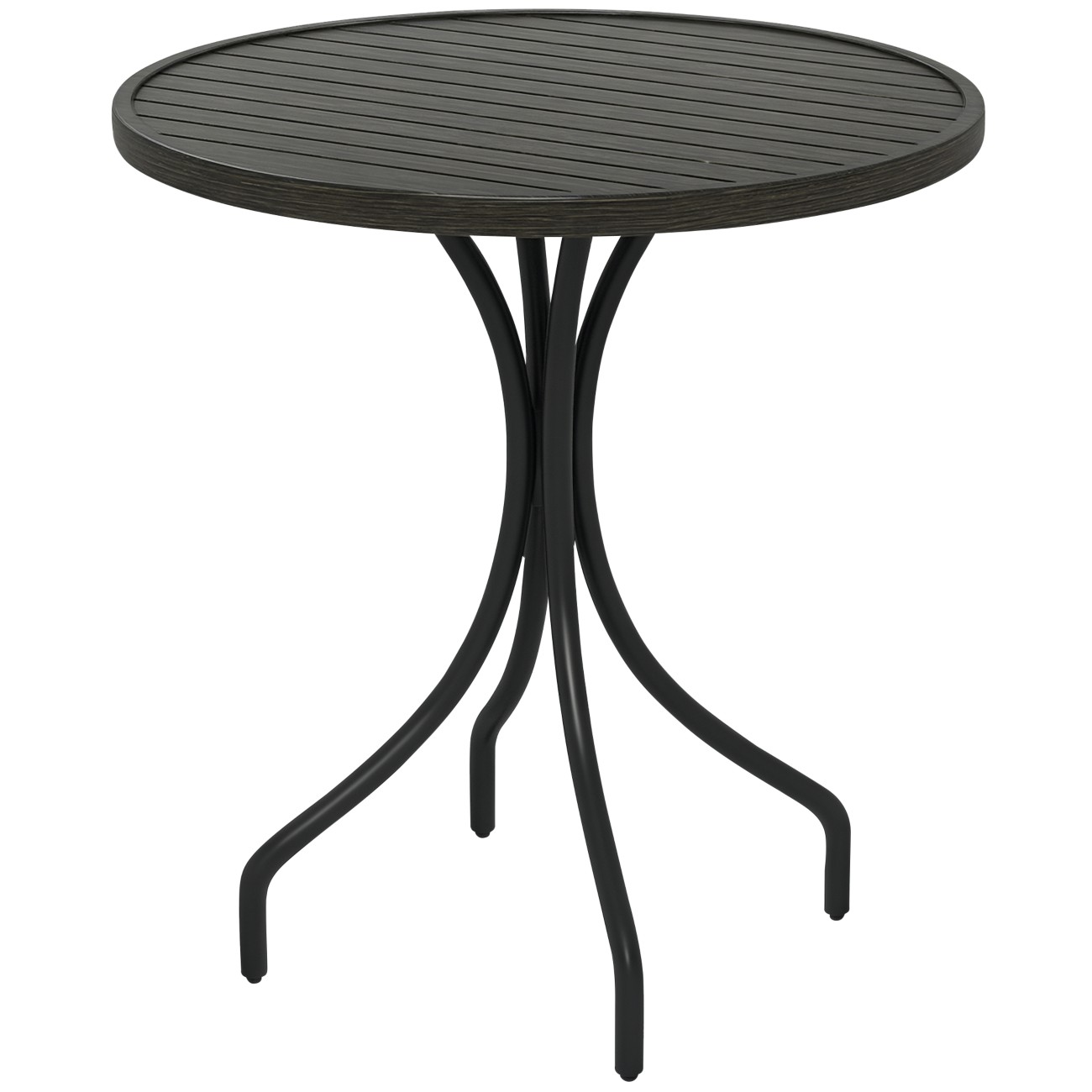 Outsunny End Table Galvanised Steel 660 X 660 X 715 Mm
