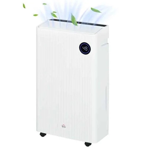 Bobobiy White 5500Ml Portable Dehumidifier With Air Purifier, Uvc, Ioniser, 24H Timer, 5 Modes, 16L/Day, For Home Laundry, - Image 9