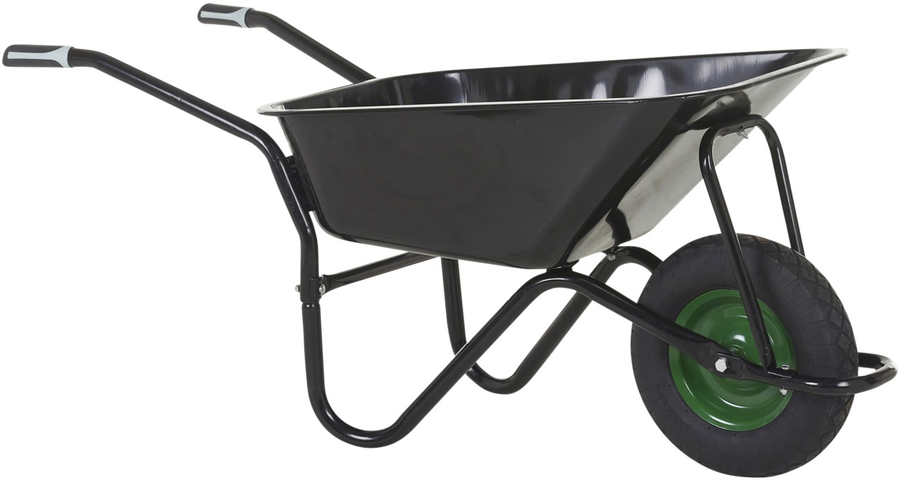 Olympus Wheelbarrow Steel 59 X 130 X 66 Cm Black