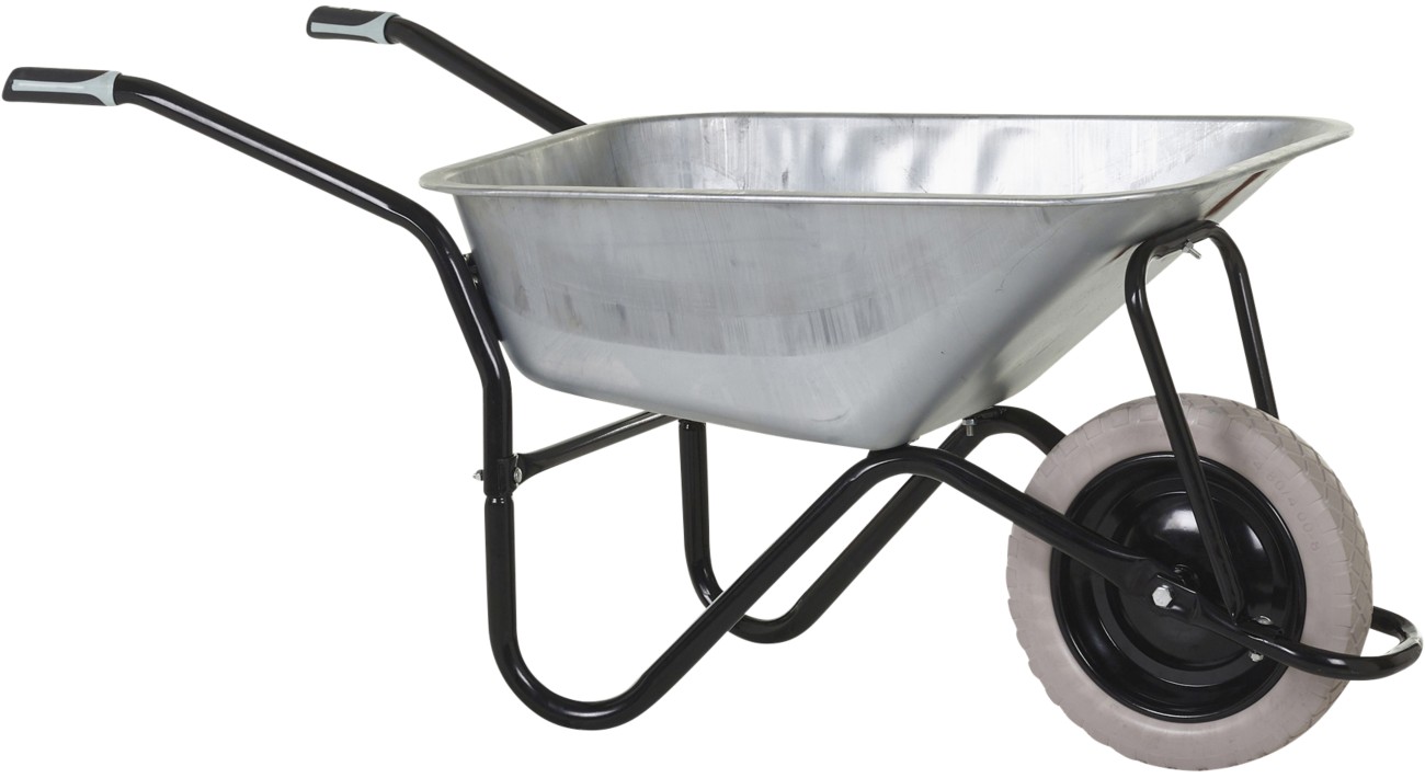 Olympus Wheelbarrow Steel 59 X 130 X 66 Cm Black, Silver