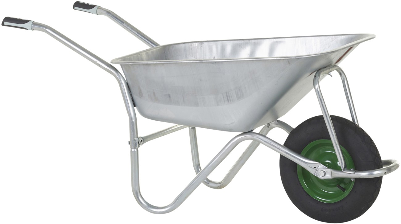 Olympus Wheelbarrow Steel 59 X 130 X 66 Cm Silver