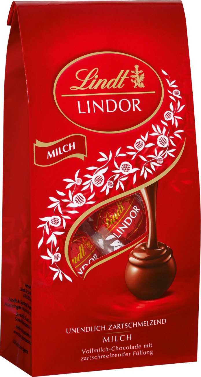 Lindt LINDOR Milchschokolade 137 g 1286936