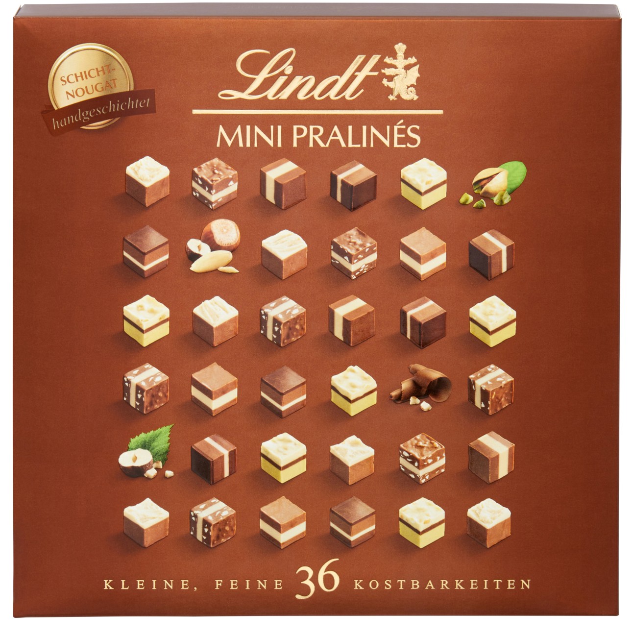 Lindt Nougat Mini Pralinen Gemischt 165g 1286945