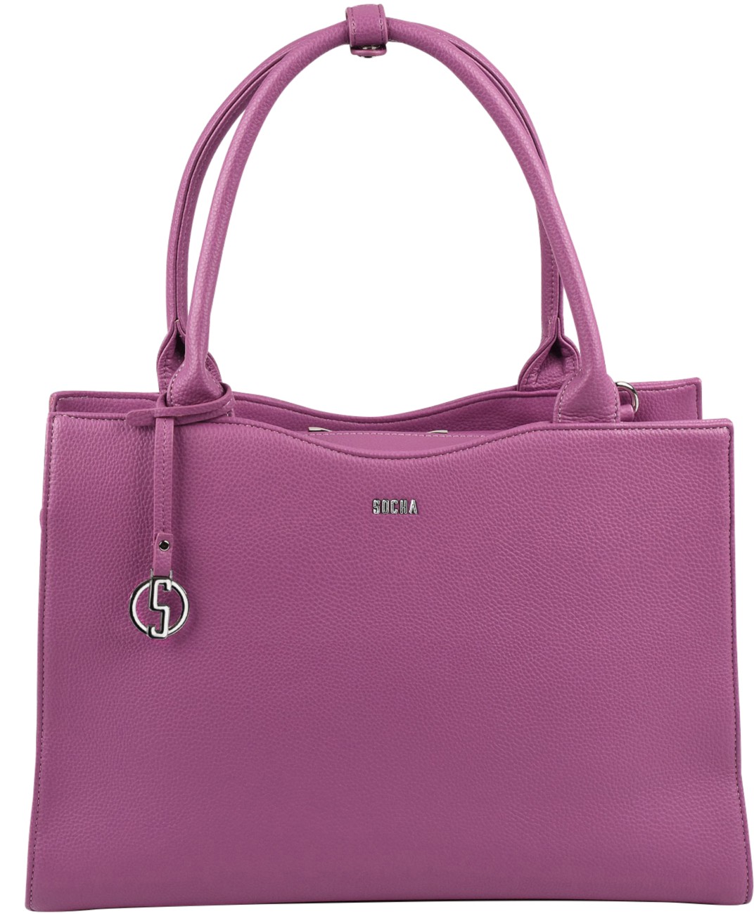 Socha Laptoptasche für Frauen 15,6 Zoll herausnehmbares Laptopfach Passion Flower Violett 1287098