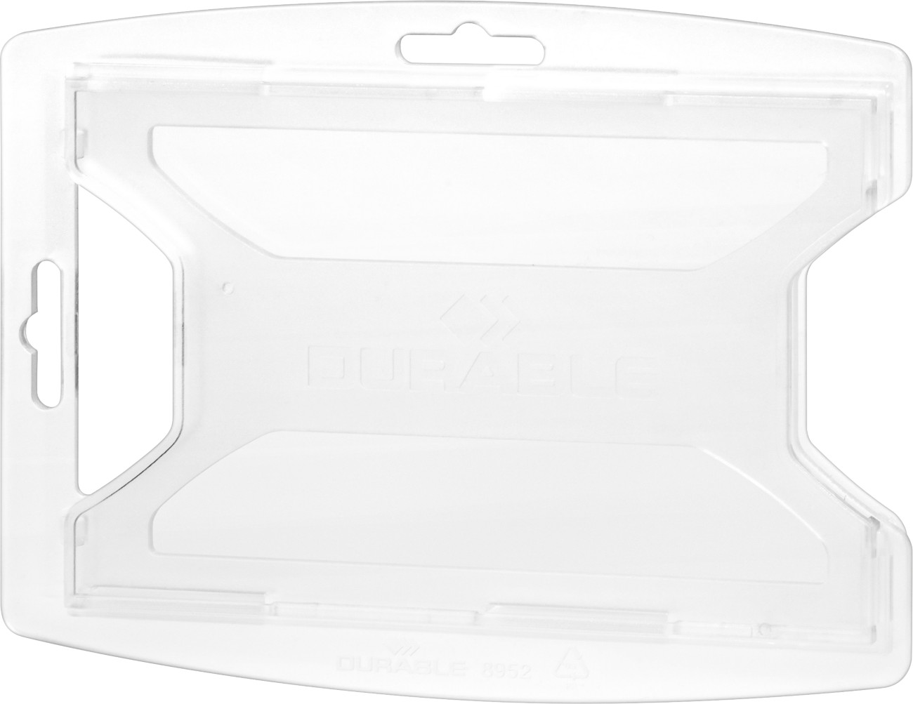 Durable Security Badge Holder Without Clip 10 X 0.84 X 7.4 Cm Pp (Polypropylene) 10 Pieces