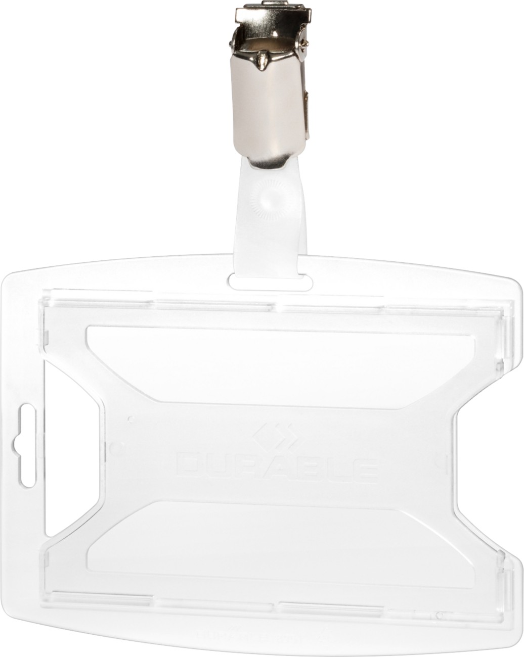 Durable Security Badge Holder Clip 10 X 0.64 X 11.8 Cm Pp (Polypropylene) 25 Pieces