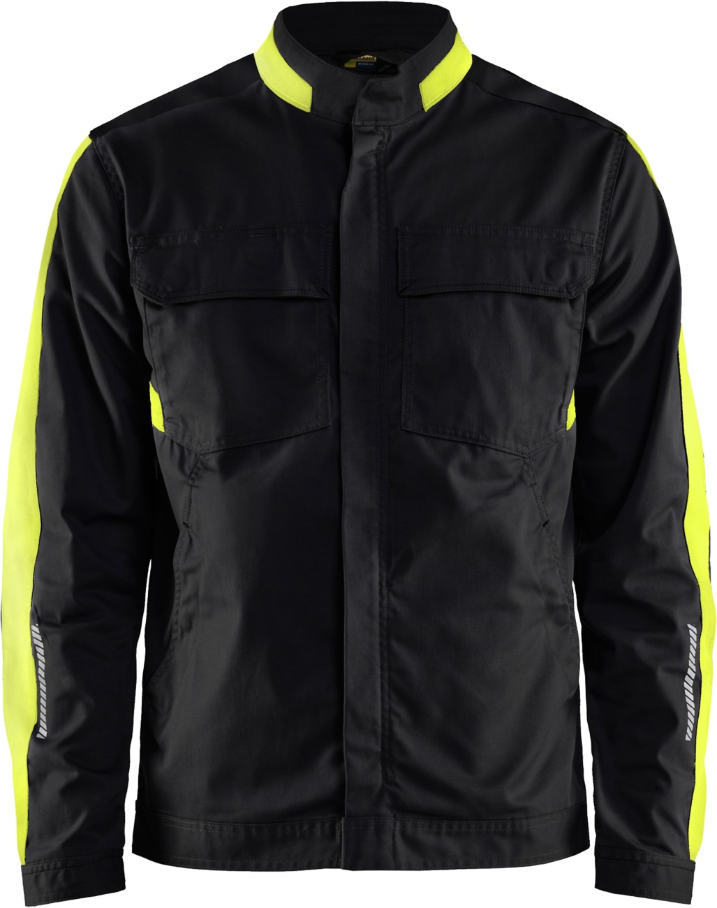 Blåkläder Black/Yellow Jacket 44441832 Cotton, Elastolefin, Pl (Polyester) Small