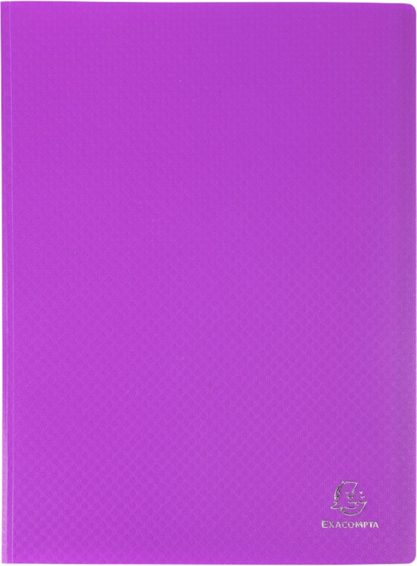 Exacompta Purple Opak Display Book Pockets A4 Pack Of Size 20