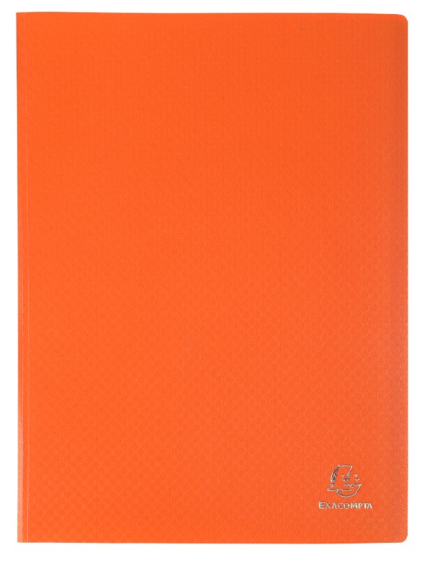 Exacompta Opak Display Book 50 Pockets A4 Orange Pack Of 10