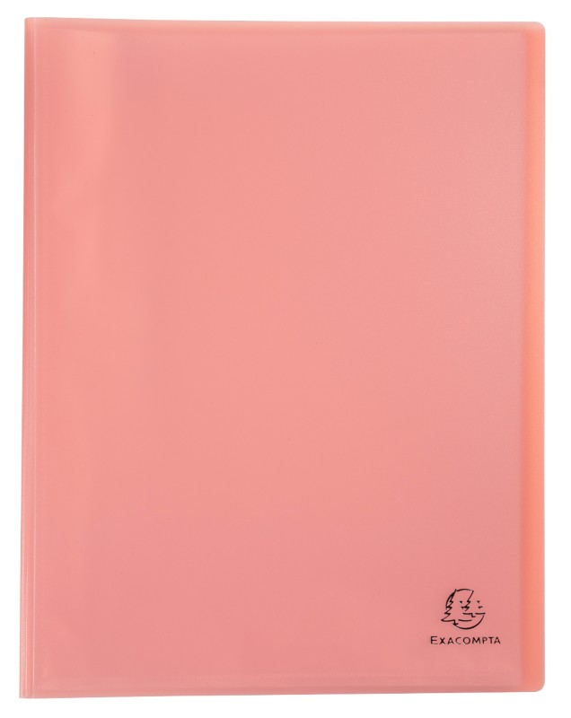 Thumbnail - Exacompta Chromaline Pastel Präsentationsmappe 40 Taschen DIN A4 Koralle 10 Stück