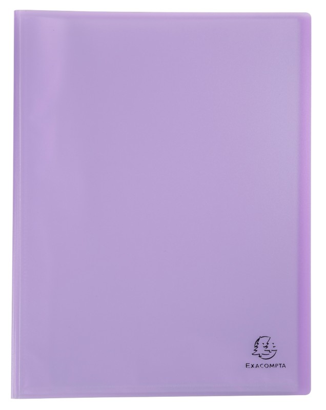 Thumbnail - Exacompta Chromaline Pastel Präsentationsmappe 40 Taschen DIN A4 Mauve 10 Stück