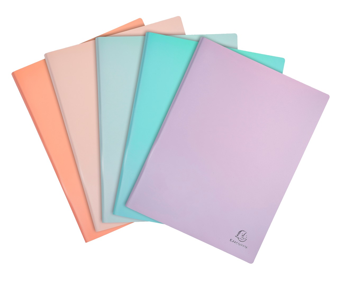 Exacompta Aquarel Präsentationsmappe 50 Taschen DIN A4 Farbig sortiert 12 Stück 1287748