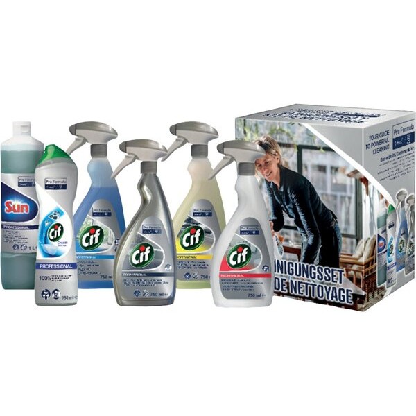 Cif Pro Formula Reinigungsset Spray 6 Stück