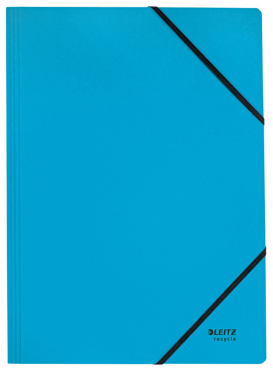 Leitz Recycle Card Folder With Elastic Bands 3908 A4 Co2 Compensated Blue 100% Recycled Card