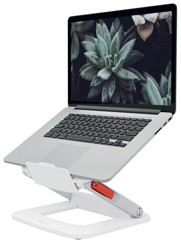 Thumbnail - Leitz Ergo Ergonomischer Höhenverstellbarer Multi-Winkel Laptopständer 6424 Tragbar Bis zu 15" Weiß