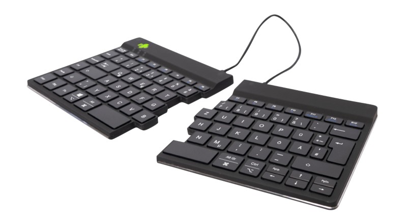 Thumbnail - R-Go Tools Tastatur Verkabelt & Kabellos QWERTZ (DE) Bluetooth Schwarz RGOSBDEWLBL