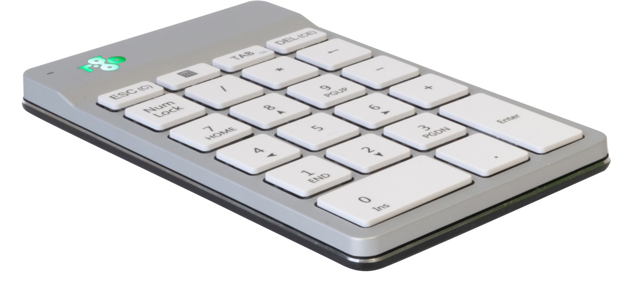 R-Go Tools Tastatur Verkabelt & Kabellos Numerisch Bluetooth Weiß RGOCONMWLWH