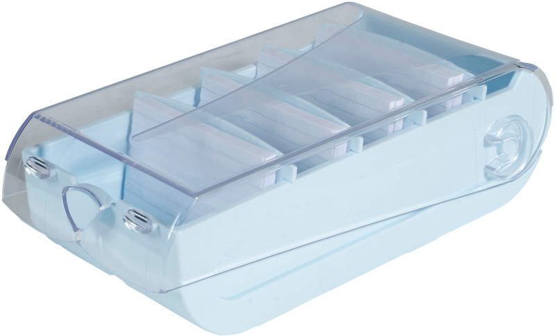 Thumbnail - Exacompta Aquarel Karteikasten DIN A7 Kunststoff 900 Karten Pastellblau 8 Stück