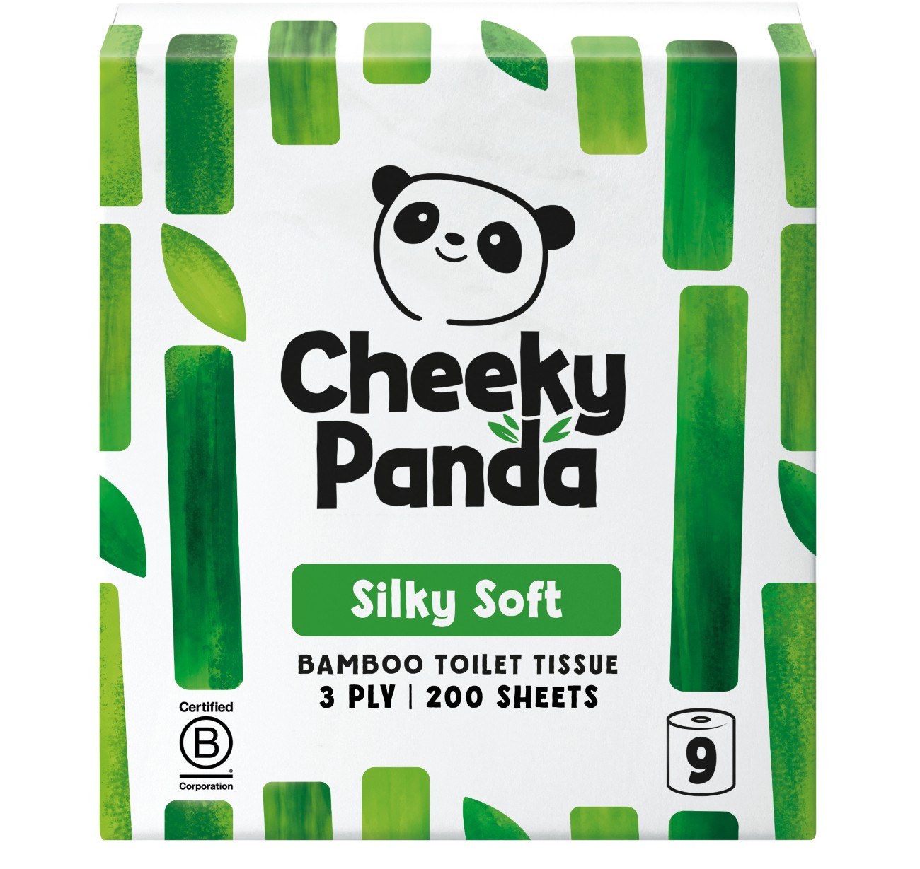 The Cheeky Panda Bamboo Toilet Paper – 9 Rolls of Toilet Paper | Plastic Free - Image 6
