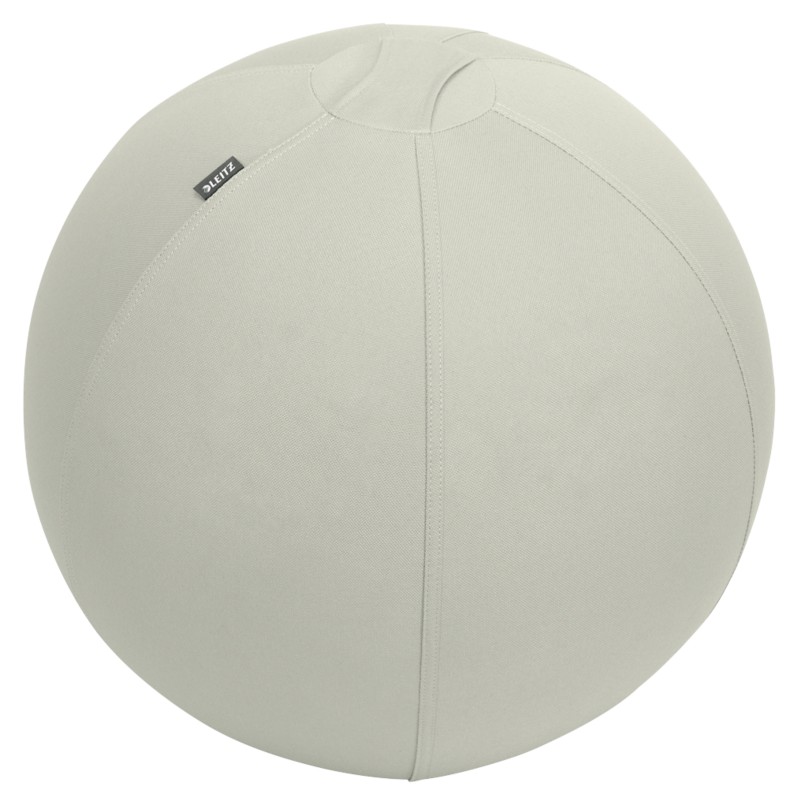 Leitz Ergo Sitzball für aktives Sitzen 6541 Anti-Wegroll Design Tragegriff Waschbar 55 cm Bis zu 120 kg Hellgrau