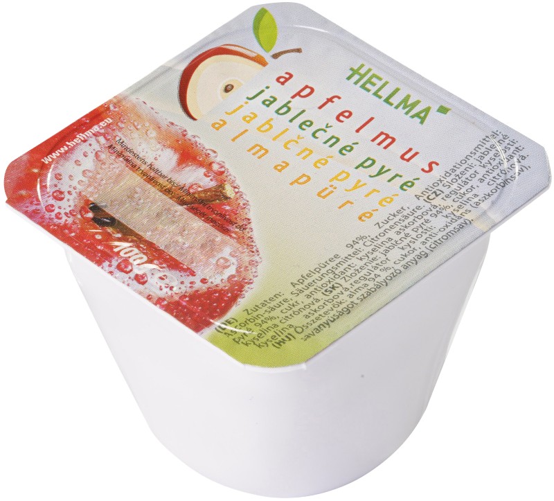 Thumbnail - Hellma Süßes und fruchtiges Apfelmus 48 Stück à 100 g