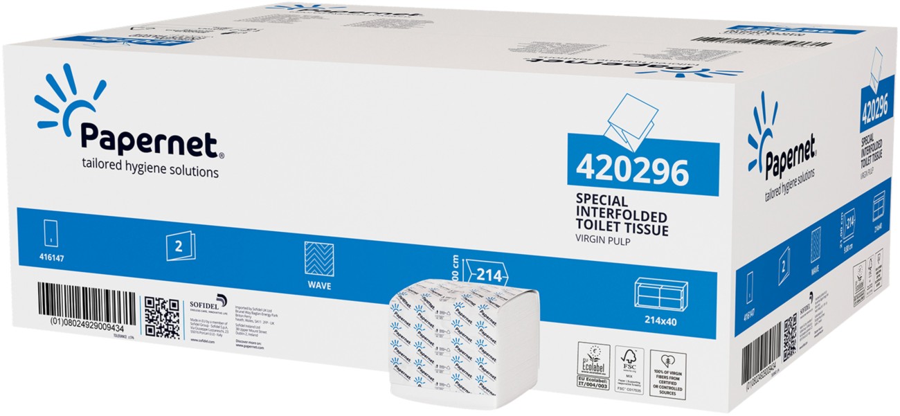 Papernet Special Toilet Paper 2 Ply 420296 40 Rolls Of 214 Sheets