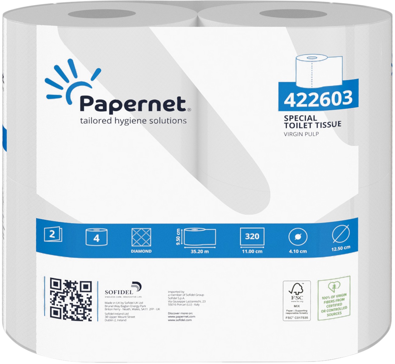 Papernet Special Toilet Paper 2 Ply 422603 40 Rolls Of 320 Sheets