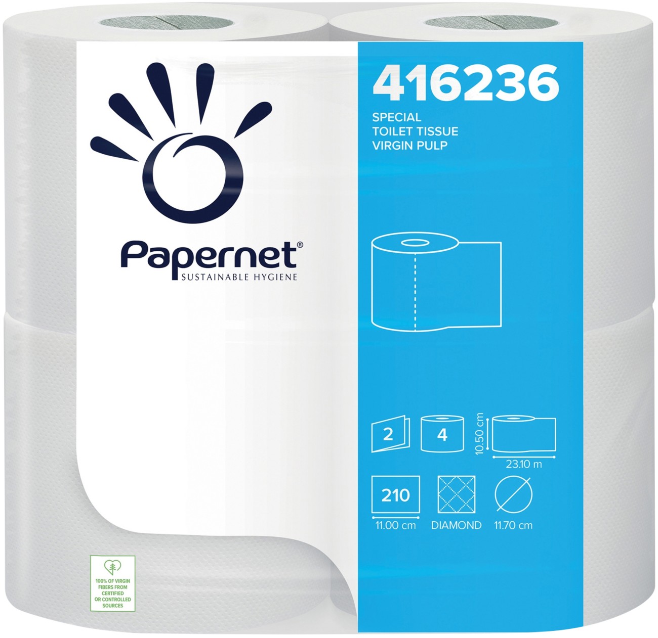 Papernet Special Toilet Paper 2 Ply 416236 40 Rolls Of 210 Sheets
