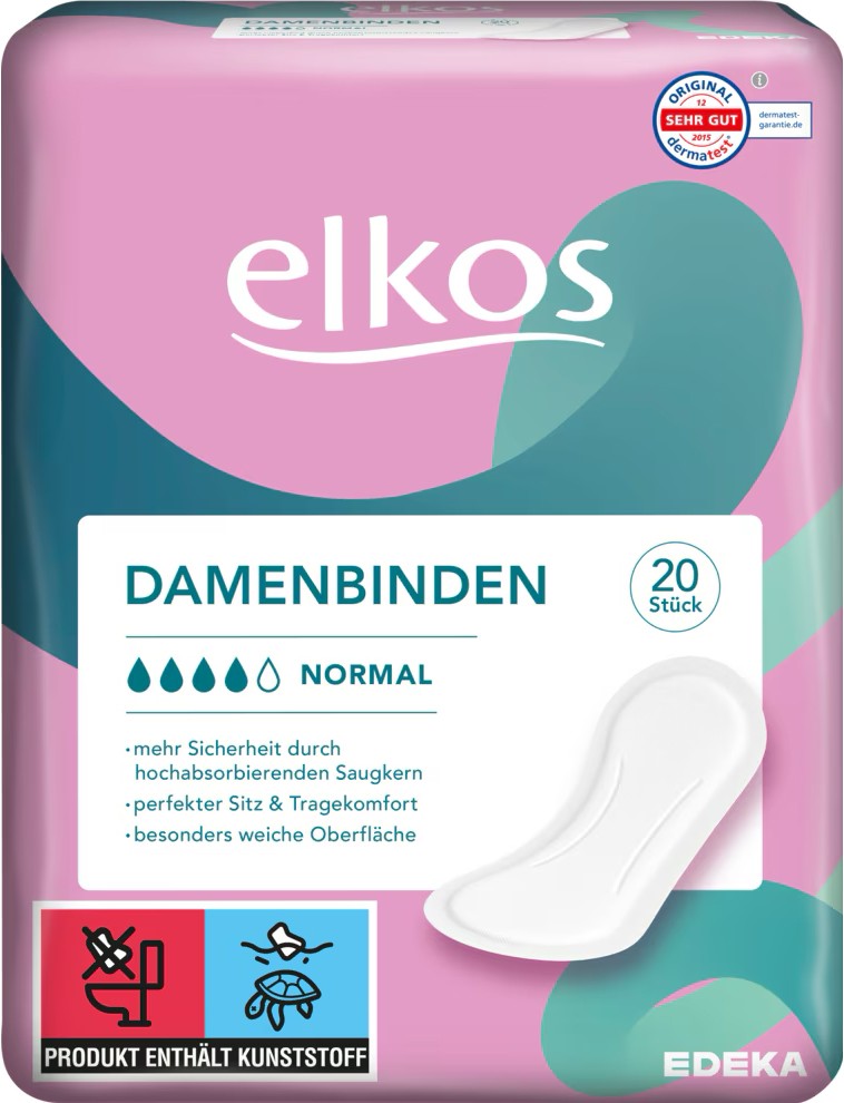 elkos Damenbinden Normal 20 Stück