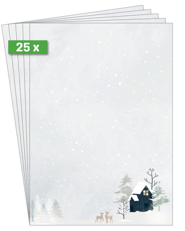 Sigel DIN A4 Briefpapier Grau 90 g/m² 25 Stück