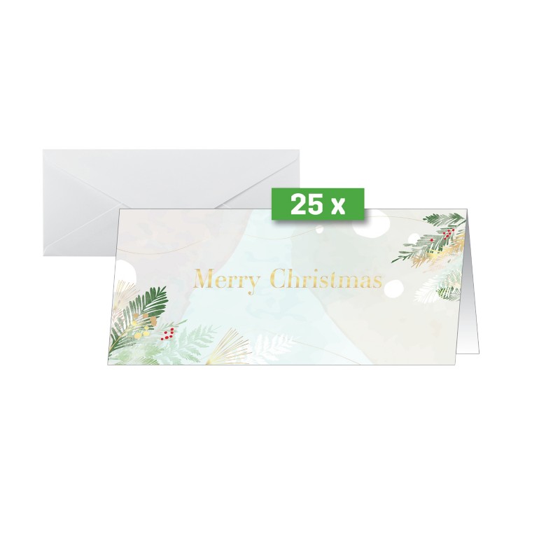 Sigel Weihnachtskarte 21,1 x 22,1 cm Mehrfarbig 50 Stück