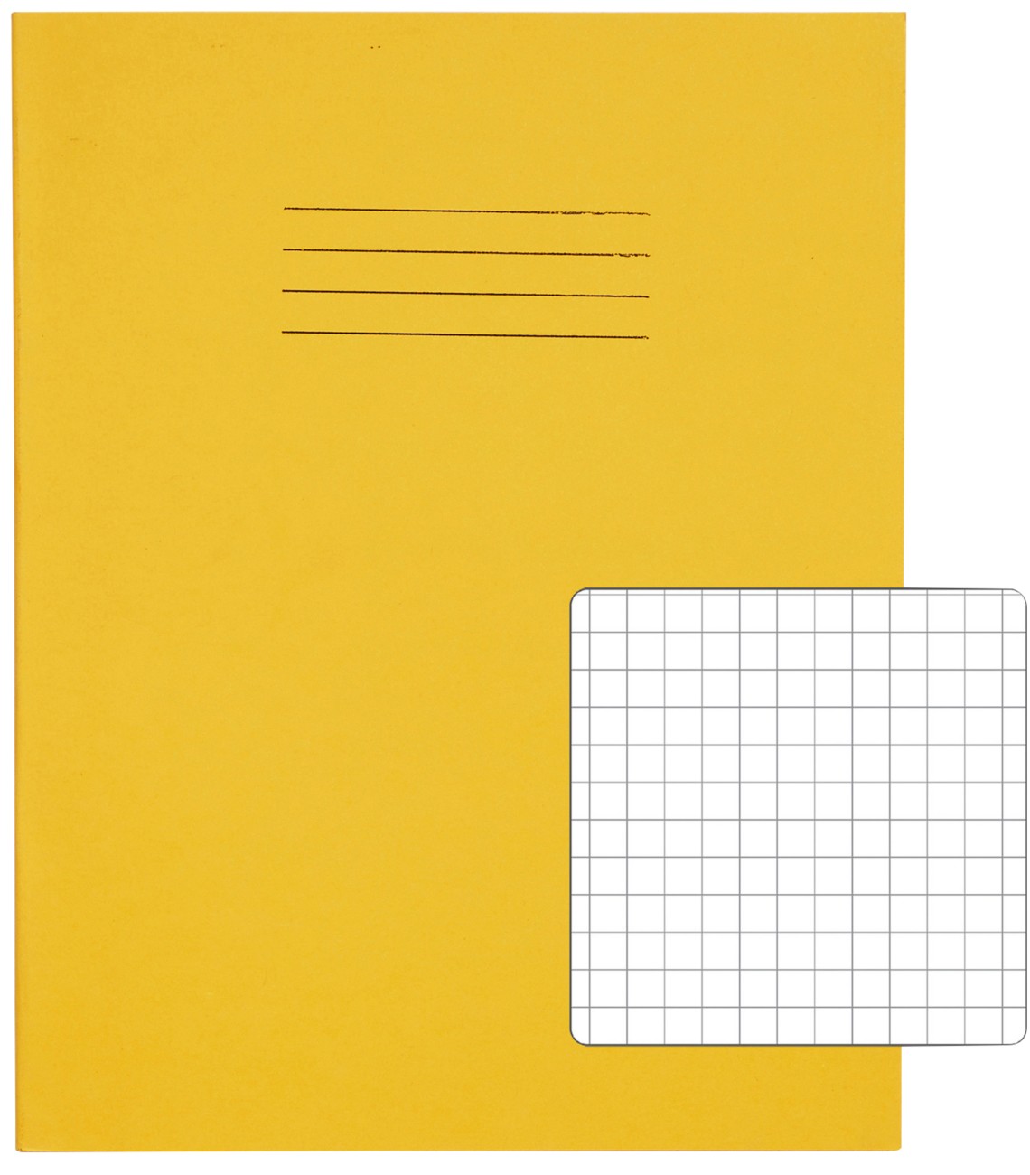 Rhino Exercise Book Squared Stapled Side Bound Manila Soft Cover White 48 Pages Pack Of 100