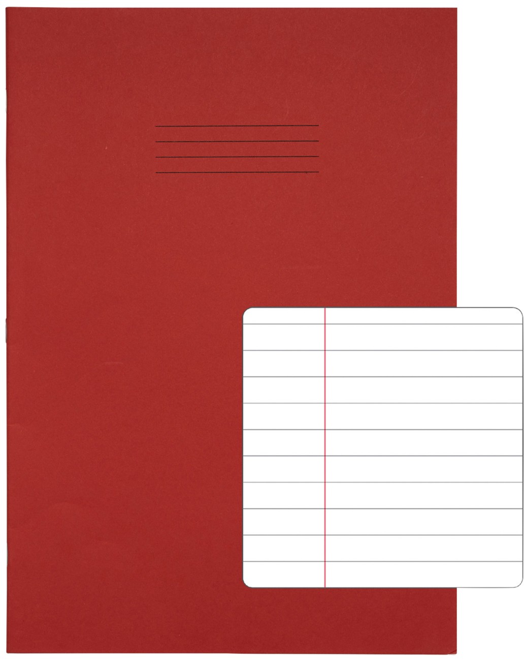 Rhino Exercise Book 13 X 9 Cm Ruled Stapled Side Bound Manila Soft Cover White 48 Pages Pack Of 50