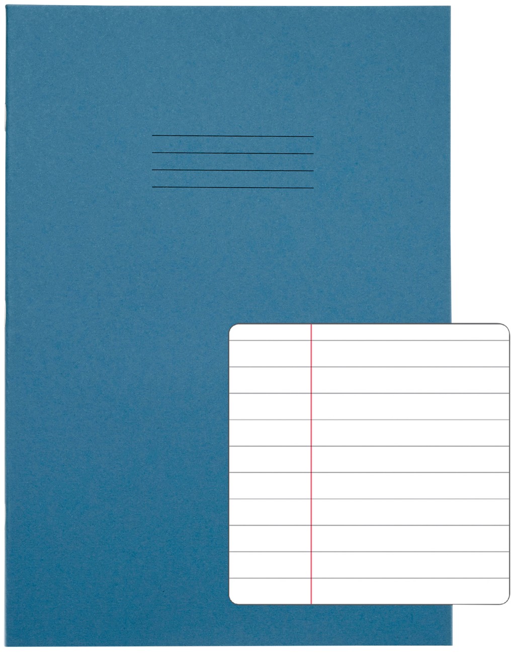 Rhino Exercise Book A4 Ruled Stapled Side Bound Manila Soft Cover White 32 Pages Pack Of 100