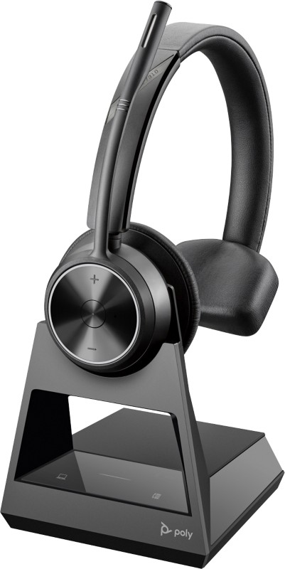 HP Poly Savi Kabellos Headset Kopfbügel ohne Bluetooth Mikrofon Mono 7310 Schwarz