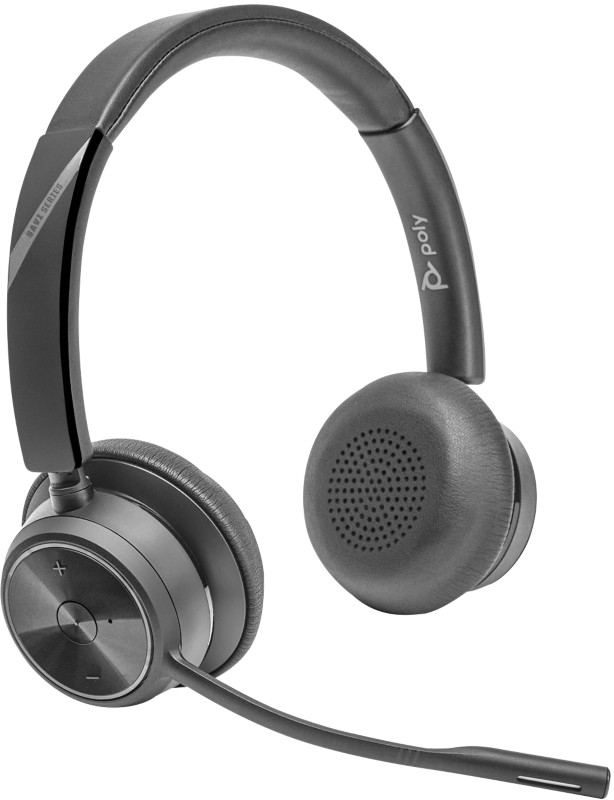 HP Poly Savi Wireless Headset Freisprecheinrichtung mit Bluetooth-Mikrofon Stereo 7420 Schwarz
