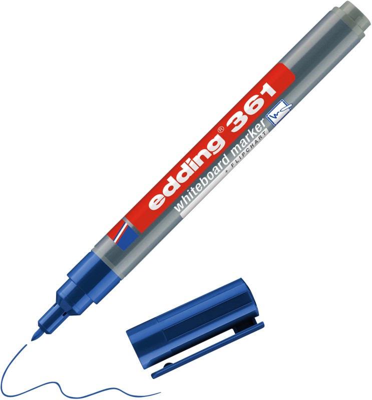 Thumbnail - edding E-361 Whiteboard-Marker Blau Rundspitze 1 mm