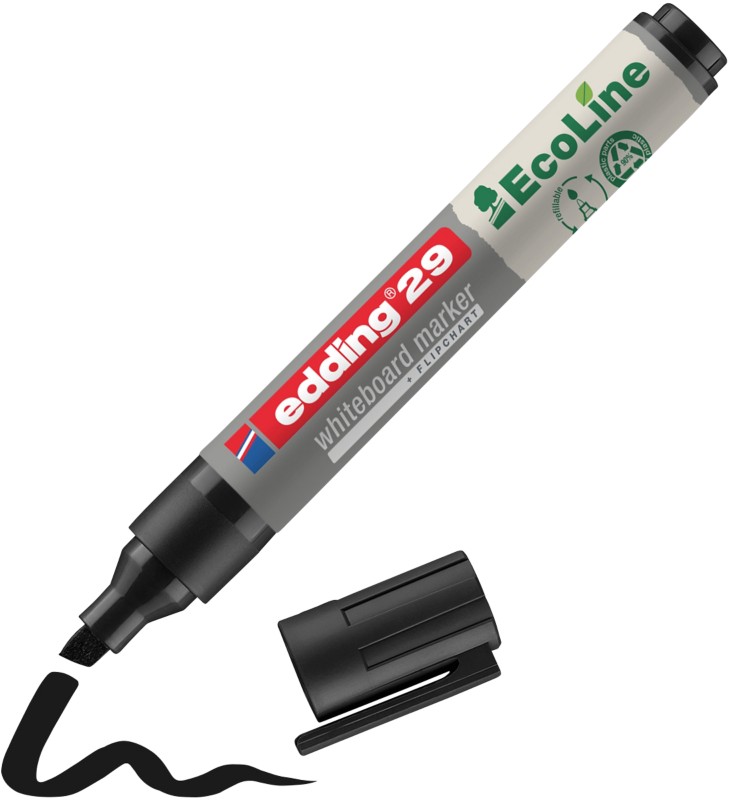 edding ecoline E-29 Whiteboard-Marker Schwarz Keilspitze 1 - 5 mm