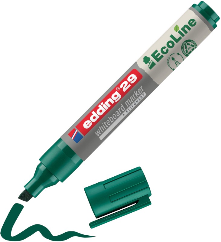 edding ecoline E-29 Whiteboard-Marker Grün Keilspitze 1 - 5 mm